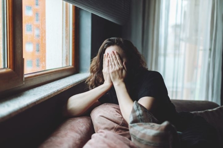 Woman with depression