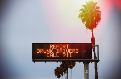 Report Drunk Drivers sign