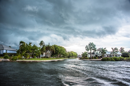 Storm approaching stock photo