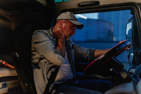 fatigued truck driver