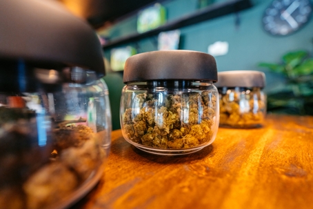 Herbal Cannabis In A Jar