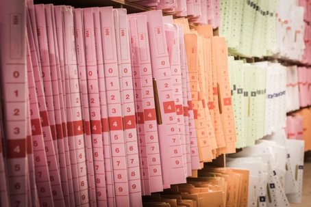 Medical Records Patient Chart stock photo