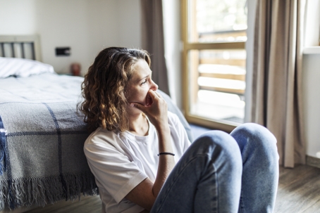 depressed woman
