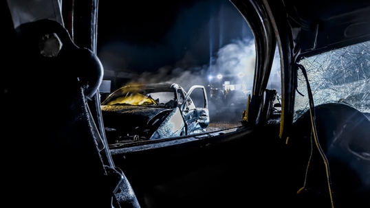 Car accident stock photo