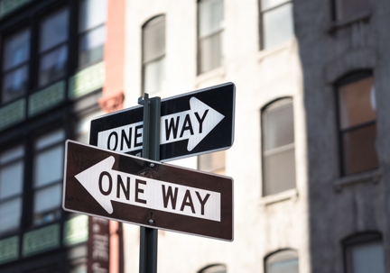 One way or the other - Road signs