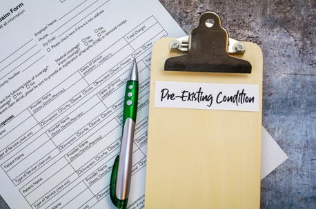Pre-Existing Condition healthcare concept
