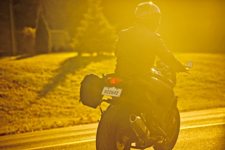 Morning ride stock photo