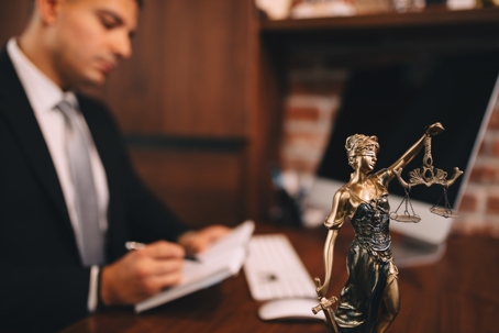 Scales of justice stock photo