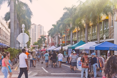 Street festival in downtown Fort Myers Florida