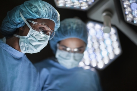 surgeons in an operating room
