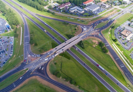 diverging diamond interchange